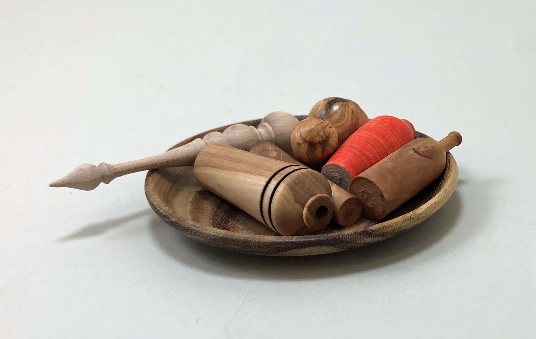 Decorative turned piece by a Chicago Woodturners member